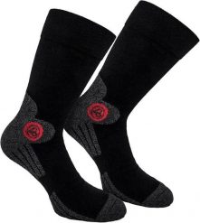 BRUBAKER Trek-Power skarpety trekkingowe 4 pary oddychające. Czarne skarpetki damskie X2, bez wzorów, z bawełny. Za 131.99 zł.