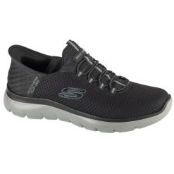 Buty sportowe Sneakersy męskie, Slip-Ins Summits - High Range. Czarne buty sportowe na co dzień męskie Skechers, bez zapięcia, trekkingowe. Za 309.00 zł.