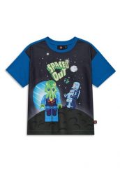 Koszulka Dziecięca LEGO Space Taffy 100 Niebieska. Niebieskie koszulki dziewczęce LEGO, s, bez wzorów, z bawełny, bez ramiączek. Za 49.49 zł.