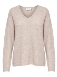 ONLY Sweter "Camilla" w kolorze beżowym rozmiar: M. Brązowe swetry klasyczne damskie Only, m, ze splotem, bez kołnierzyka. Za 109.95 zł.