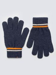 BIG STAR Rękawiczki w kolorze granatowym rozmiar: L/XL. Niebieskie rękawiczki męskie Big Star, bez wzorów, z materiału. Za 32.99 zł.