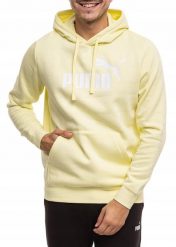 Bluza męska Puma ESS No.1 Logo Hoodie FL. Żółte bluzy z kapturem męskie Puma, m, z bawełny. Za 168.99 zł.
