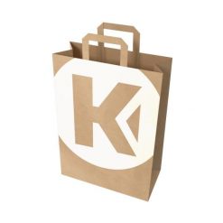 Torba papierowa Kempa. Brązowe torebki klasyczne damskie KEMPA, bez wzorów, z materiału, bez dodatków. Za 141.50 zł.
