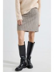 Josephine & Co Spódnica "Alvin" w kolorze beżowym rozmiar: 42. Brązowe spódniczki damskie Josephine & Co, bez wzorów, z wełny, mini. Za 178.37 zł.