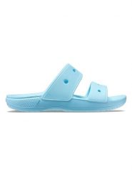 Crocs Klapki "Classic" w kolorze błękitnym rozmiar: 37/38. Niebieskie klapki damskie Crocs, bez wzorów, bez obcasa. Za 92.21 zł.