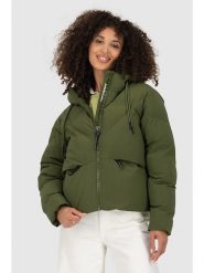 Alife and kickin Kurtka zimowa "MurielAK" w kolorze khaki rozmiar: S. Brązowe kurtki damskie Alife and Kickin, na zimę, s, bez wzorów, z puchu, bez kaptura. Za 289.88 zł.