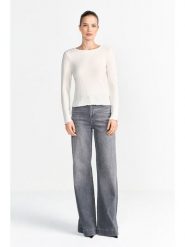 Rich & Royal Koszulka w kolorze kremowym rozmiar: XS. Brązowe bluzki damskie Rich & Royal, xs, bez wzorów, prążkowane, bez kołnierzyka, bez ramiączek. Za 169.95 zł.