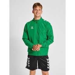Kurtka Hummel Micro Zip. Zielone kurtki męskie HUMMEL, l, bez wzorów, z materiału, sportowe, bez kaptura. Za 158.50 zł.