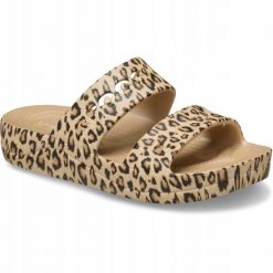 Klapki Dla Dorosłych Crocs Baya Animal Platform. Brązowe klapki i japonki męskie Crocs, z materiału. Za 169.99 zł.