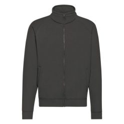 Męska Klasyczna Gładka Bluza Dresowa. Czarne bluzy bez kaptura męskie Fruit of the Loom, l, z dresówki. Za 136.99 zł.