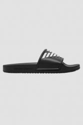 EMPORIO ARMANI Czarne klapki Mules PVC logo, Rozmiar 36. Czarne klapki damskie Emporio Armani, bez wzorów, bez obcasa. W wyprzedaży za 186.99 zł.