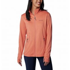 Bluza Turystyczna Rozpinana Damska Columbia Park View Grid Fleece Full Zip. Brązowe bluzy bez kaptura damskie Columbia, l. Za 322.99 zł.
