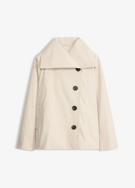 Kurtka w stylu trenczu. Brązowe kurtki damskie bonprix, bez wzorów, bez kaptura. Za 219.99 zł.