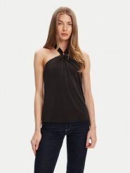 Marciano Guess Top 5YGP04 6259A Czarny Slim Fit. Czarne topy damskie Marciano Guess, s, z aplikacjami, z syntetyku, bez kołnierzyka. Za 309.99 zł.
