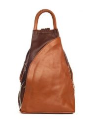 Mia Tomazzi Skórzany plecak "Novara" w kolorze brązowym - 29 x 34 x 13 cm rozmiar: onesize. Brązowe plecaki damskie Mia Tomazzi, bez wzorów, z materiału. Za 299.82 zł.