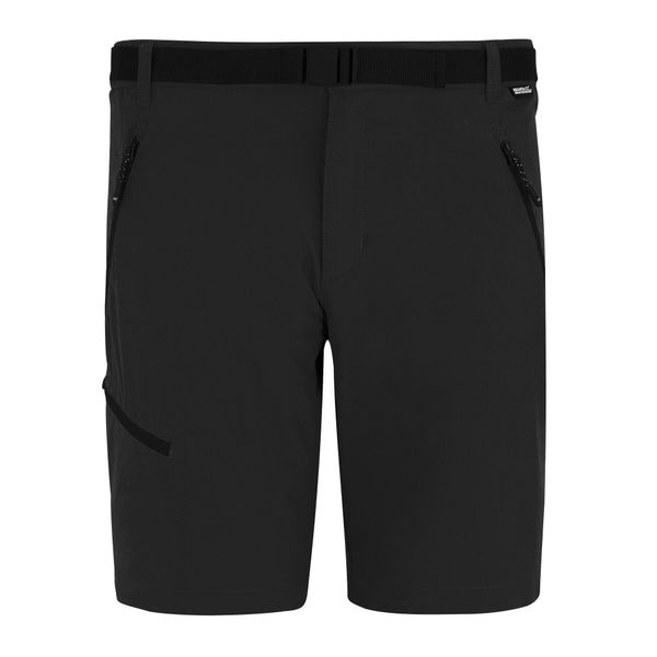 Męskie Spodenki Xert Stretch Shorts. Czarne szorty męskie Regatta, bez kołnierzyka. Za 222.99 zł.