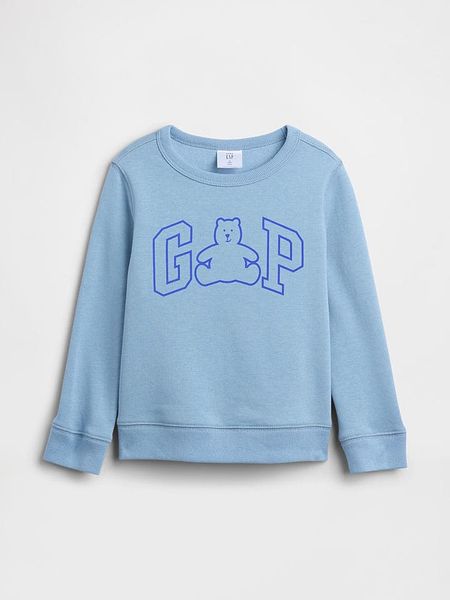 GAP Bluza w kolorze błękitnym rozmiar: 110. Niebieskie bluzy i bluzki niemowlęce GAP, bez wzorów, bez ramiączek, bez kaptura. Za 52.17 zł.