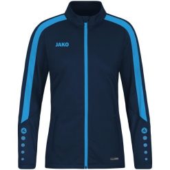 Poliestrowa bluza dresowa Jako Power. Niebieskie bluzy sportowe damskie Jako, xl, bez wzorów, z dresówki, bez ramiączek, długie, z kapturem. Za 174.06 zł.