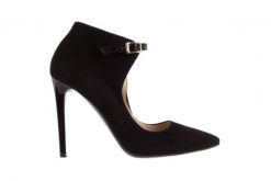 Szpilki Bayla-097 ZL6998-322 Czarny, Skóra naturalna - 40. Czarne szpilki Bayla, bez wzorów, z materiału, bez obcasa. W wyprzedaży za 89.10 zł.
