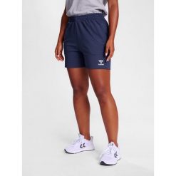 Szorty damskie Hummel Go 2.0. Niebieskie szorty damskie HUMMEL, bez wzorów, z materiału, sportowe. Za 148.75 zł.