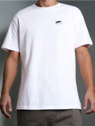 MEN`S T-SHIRT - biały. Białe t-shirty męskie Sinsay, l, bez wzorów, bez kołnierzyka. Za 15.99 zł.