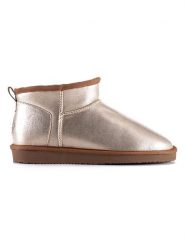 ISLAND BOOT Botki "Miley" w kolorze beżowym rozmiar: 37. Brązowe botki damskie Island Boot, z materiału, bez obcasa, bez zapięcia. Za 122.96 zł.