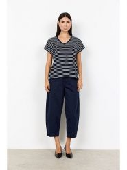 Soyaconcept Koszulka "Caimie" w kolorze granatowo-białym rozmiar: L. Niebieskie t-shirty damskie Soyaconcept, l, bez wzorów, bez kołnierzyka. Za 78.84 zł.