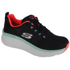 Buty sportowe Sneakersy damskie, Skechers D'Lux Walker - Fresh Finesse. Czarne buty sportowe na co dzień damskie Skechers, bez wzorów, z materiału, trekkingowe. Za 359.99 zł.