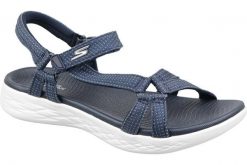 Sandały damskie, On the GO 600 - Brilliancy. Niebieskie obuwie trekkingowe damskie Skechers. Za 199.99 zł.