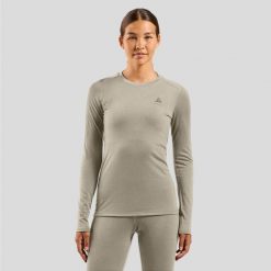 Bielizna termoaktywna z krótkim rękawem Odlo BL TOP crew neck l/s MERINO 160. Biała bielizna termoaktywna damska Odlo, l, bez wzorów. W wyprzedaży za 275.30 zł.