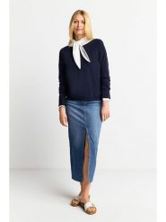 Rich & Royal Sweter w kolorze granatowym rozmiar: XS. Niebieskie swetry klasyczne damskie Rich & Royal, xs, bez kołnierzyka. Za 206.91 zł.