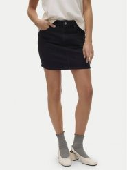 Vero Moda Spódnica jeansowa Tessa 10301536 Czarny Regular Fit. Czarne spódniczki damskie Vero Moda, l, bez wzorów, z bawełny. Za 159.99 zł.