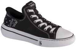 Buty sportowe Sneakersy męskie, Slip-Ins: Snoop One - OG Canvas. Czarne buty sportowe na co dzień męskie Skechers, z materiału, bez zapięcia, trekkingowe. Za 349.99 zł.