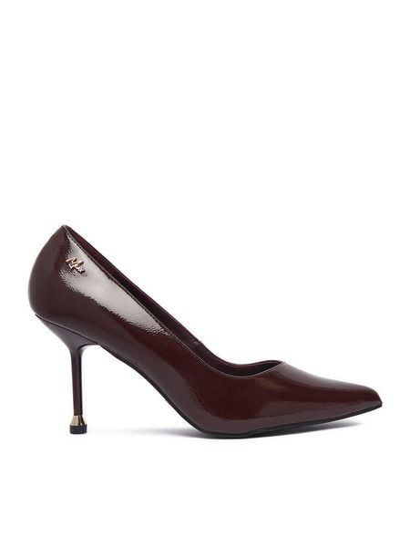 MEXX Szpilki EO-WS1312-01 Bordowy. Czerwone szpilki Mexx, bez wzorów, ze skóry, bez obcasa. Za 329.99 zł.