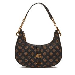 Torebka Guess. Brązowe torebki klasyczne damskie Guess, z aplikacjami, bez dodatków. Za 398.99 zł.