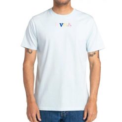 Koszulka sportowa męska RVCA x Zak NOYLE. Niebieskie t-shirty sportowe męskie RVCA, m, z bawełny, bez ramiączek. Za 92.00 zł.