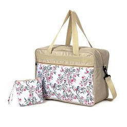 Torba podróżna Sapphire ST-140 - beżowa. Brązowe torby podróżne damskie SAPPHIRE, bez wzorów, z materiału, duże. W wyprzedaży za 48.00 zł.