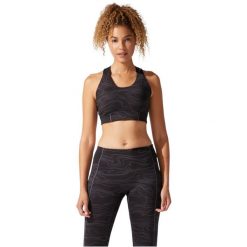 Biustonosz sportowy damski Asics Piping GPX Bra. Czarne biustonosze sportowe damskie Asics, bez wzorów, z poliesteru. Za 129.99 zł.