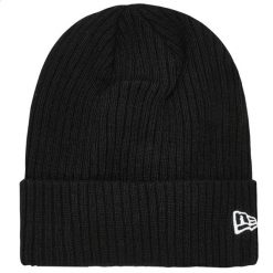 Męska czapka New Era Colour Cuff Beanie Hat. Czarne czapki męskie New Era, bez wzorów, z materiału, sportowe. Za 109.99 zł.