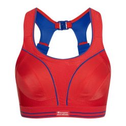 Stanik do biegania Shock Absorber Ultimate Run Bra. Czerwone biustonosze Shock Absorber, bez wzorów. Za 179.99 zł.