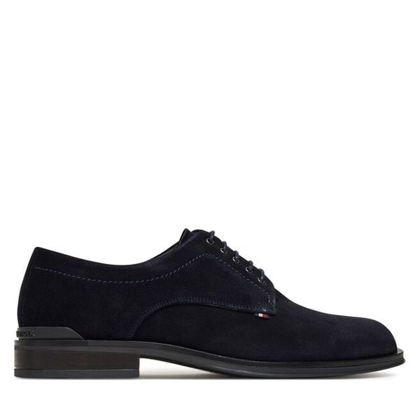 Półbuty Tommy Hilfiger. Niebieskie półbuty męskie Tommy Hilfiger, bez zapięcia. Za 339.99 zł.