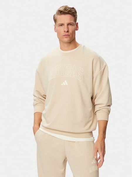 Adidas Bluza Seasonal Essentials Collegiate French Terry Crew KF4253 Beżowy Regular Fit. Brązowe bluzy bez kaptura męskie Adidas, m, z bawełny. Za 221.99 zł.