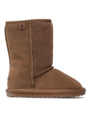 EMU Australia Śniegowce Wallaby Lo K10102 Brązowy. Brązowe kozaki dziewczęce Emu Australia, bez wzorów, ze skóry, bez obcasa. Za 399.99 zł.