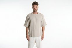 Xagon T-shirt | P26082V 1004T | Mężczyzna | Beżowy. Brązowe t-shirty męskie Xagon, m, bez wzorów, z bawełny, bez kołnierzyka. W wyprzedaży za 269.00 zł.