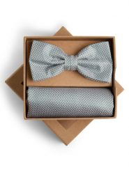 Finshley & Harding London jedwabna muszka i poszetka Mężczyźni Jedwab zielony, ONE SIZE. Zielone krawaty i muchy męskie Finshley & Harding London, bez wzorów, z jedwabiu, eleganckie. Za 179.95 zł.
