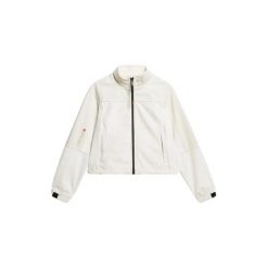 Damska wodoodporna kurtka z kapturem Superdry Classic Trekker. Białe kurtki damskie Superdry., s, bez wzorów, z materiału, z kapturem. Za 361.75 zł.