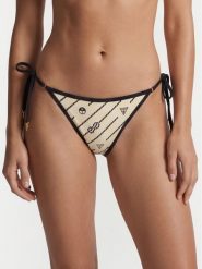 Guess Dół od bikini W6GZ06 K3279 Kremowy. Białe bikini damskie Guess, z aplikacjami. Za 194.99 zł.