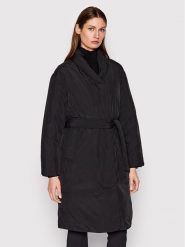 Calvin Klein Płaszcz zimowy K20K204158 Czarny Regular Fit. Czarne płaszcze damskie CALVIN KLEIN, na zimę, m, bez wzorów, z syntetyku. Za 1,049.00 zł.