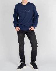 Invicta Bluza "C-Neck" | 4454257 / U | Mężczyzna | Granatowy. Niebieskie bluzy bez kaptura męskie Invicta, m, z bawełny. W wyprzedaży za 189.00 zł.