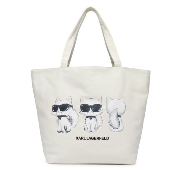 Torebka KARL LAGERFELD. Białe torebki klasyczne damskie Karl Lagerfeld, bez wzorów, bez dodatków. Za 389.99 zł.